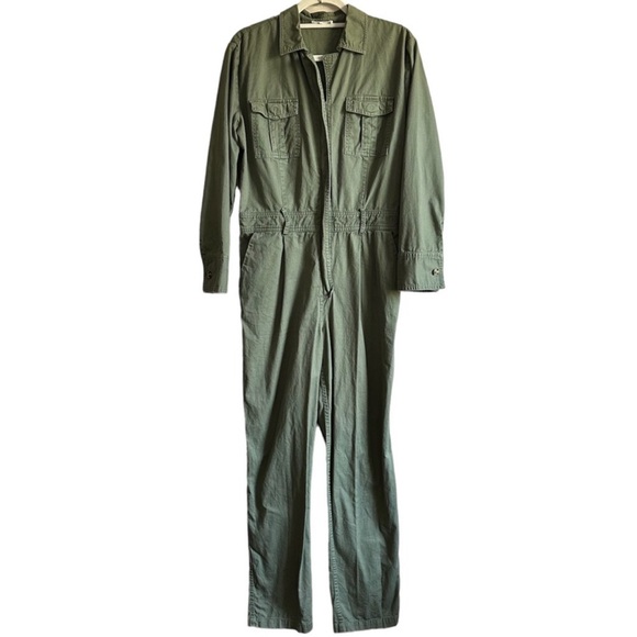 Tularosa Utilitarian Valley Jumpsuit Full Length Olive Green Medium - Picture 2 of 7